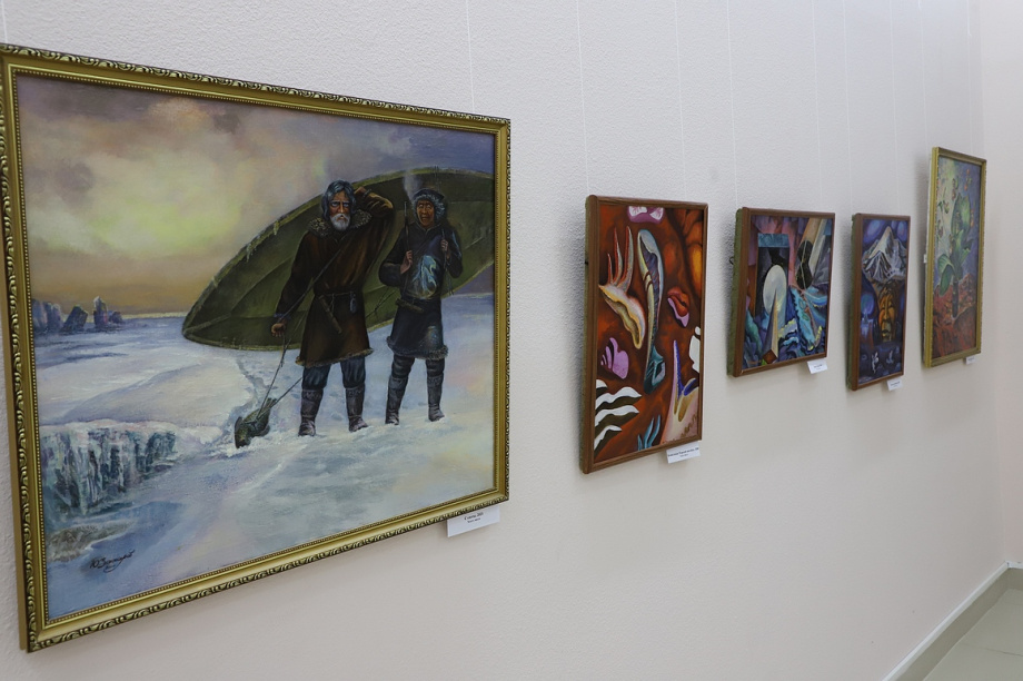 Персональная выставка Камчатского художника Юрия Захарова. Фоторепортаж. Фото: Виктор Гуменюк\ИА "Камчатка". Фотография 23