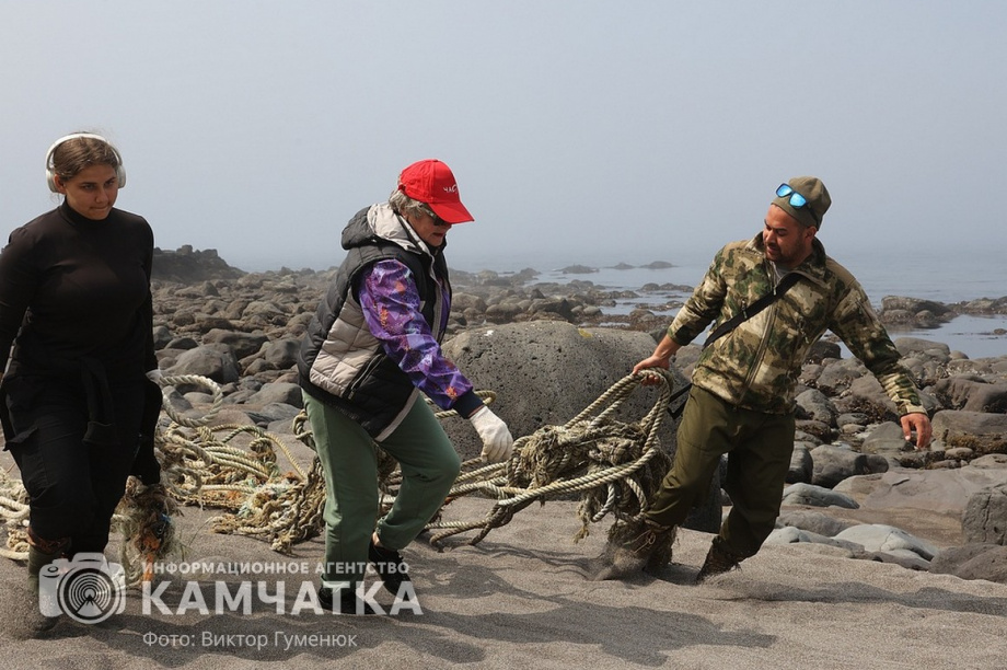 Заповедный берег юга Камчатки очистили от мусора. фото: Виктор Гуменюк. Фотография 6