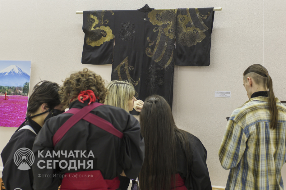 В Камчатском художественном музее открылась выставка о Японии. Фото: «Камчатка Сегодня»/Игорь Сафончик. Фотография 33