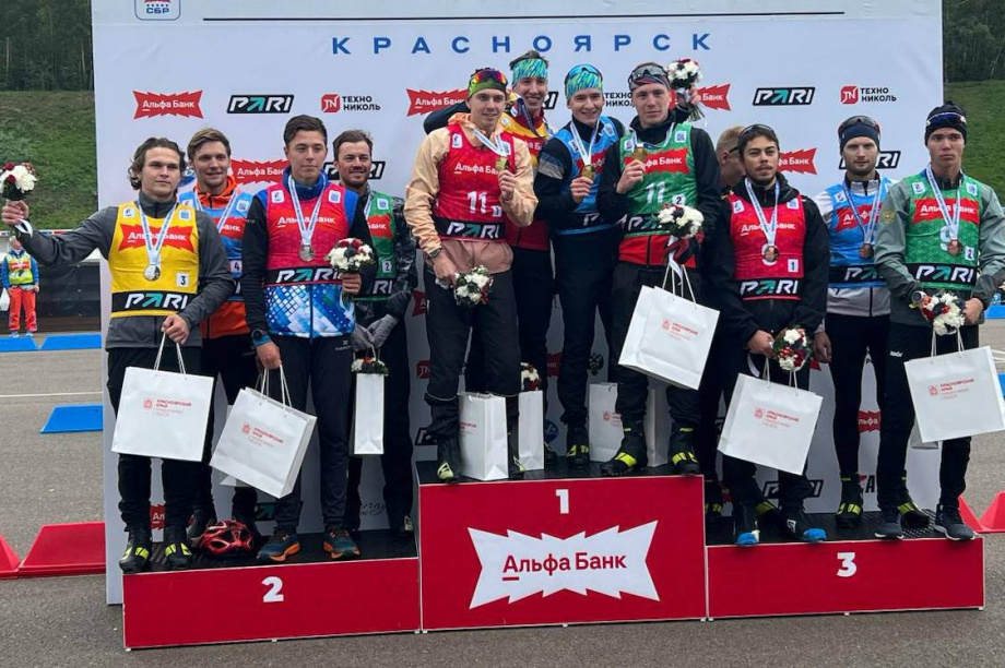 Камчатский биатлонист Александр Козулин завоевал бронзу Чемпионата России . Фото: t.me/zvs_41