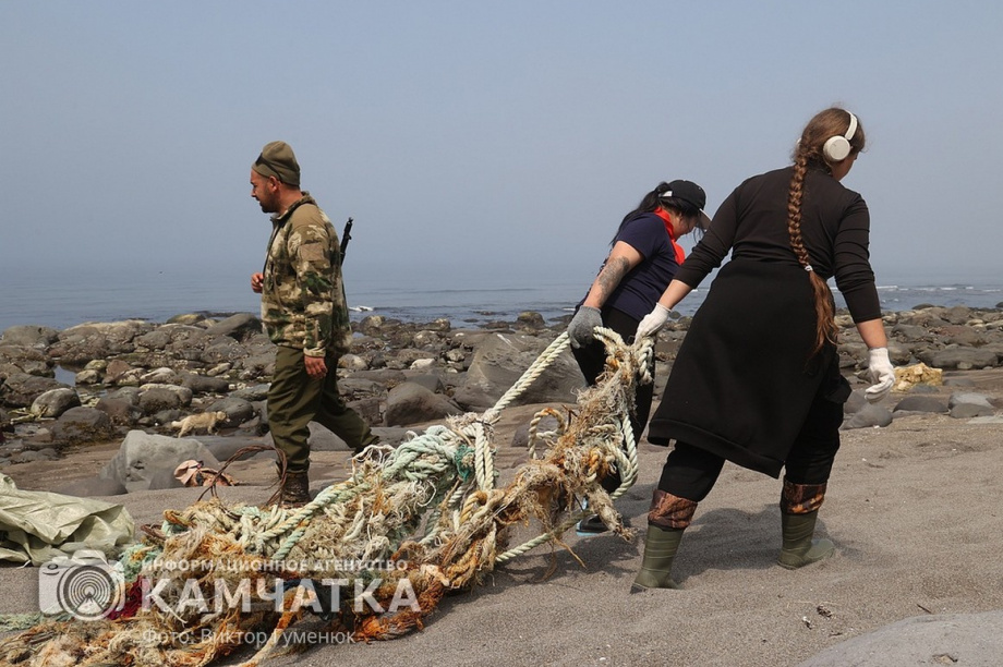 Заповедный берег юга Камчатки очистили от мусора. фото: Виктор Гуменюк. Фотография 8