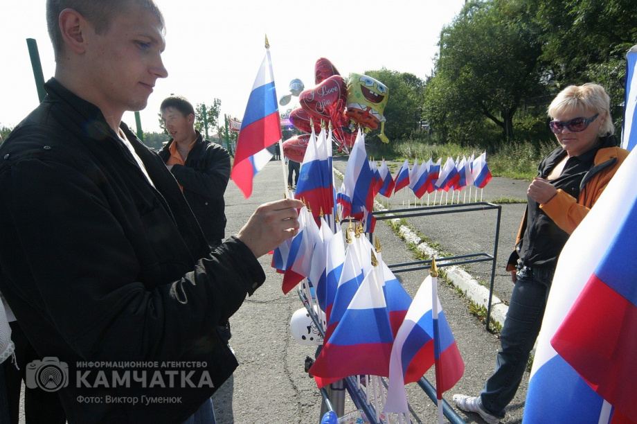 День Государственного флага России отмечает сегодня Камчатка. Фото: Виктор Гуменюк. Фотография 16