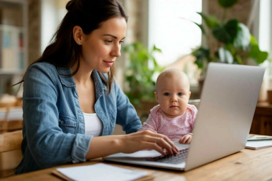 Камчатские мамы смогут бесплатно освоить новые профессии в декрете. Фото: ИИ