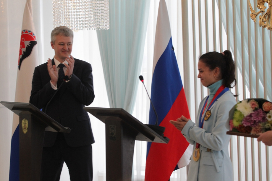 Церемония награждения олимпийцев и паралимпийцев прошла на Камчатке . Фото: Виктор Гуменюк. Фотография 35