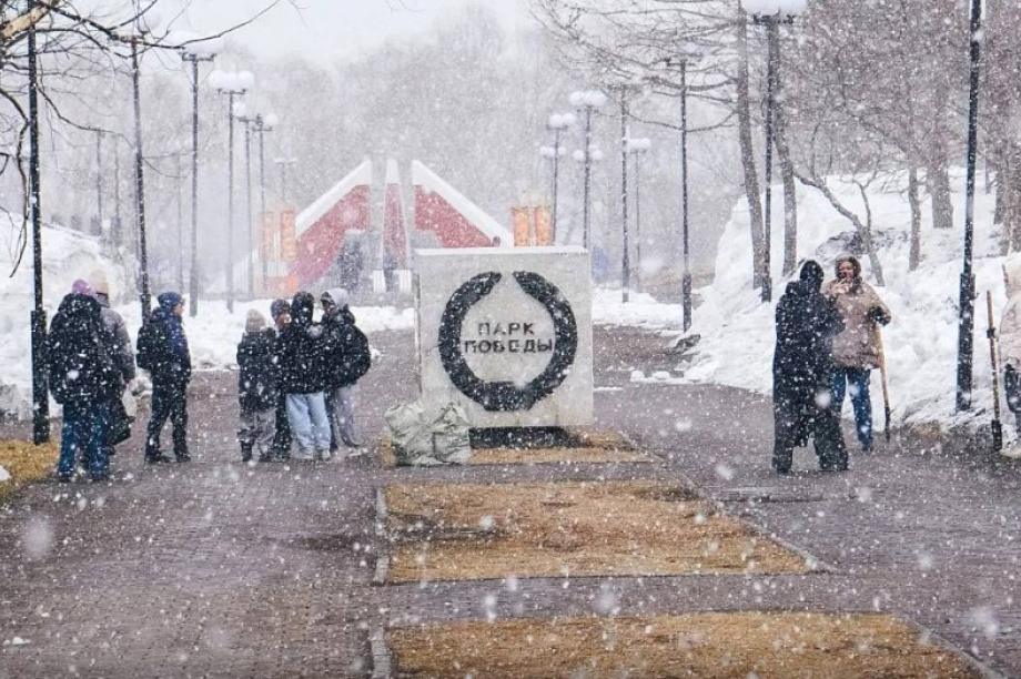 Весна, память, труд и единство! Жители краевой столицы выходят на субботники. Фото: Законодательное собрание Камчатского края. Фотография 2