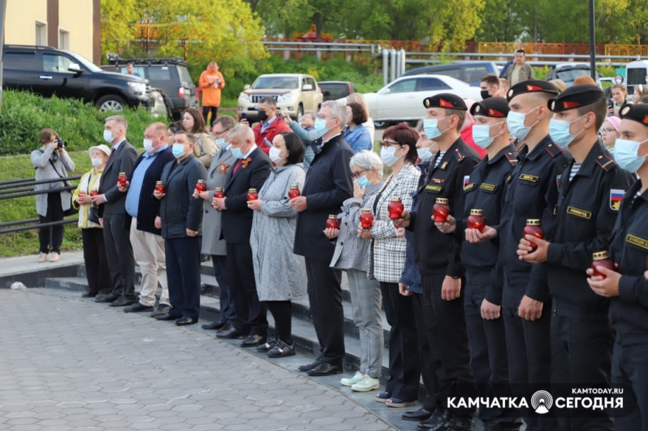Всероссийская минута молчания. Фото: Виктор Гуменюк / информационное агентство "Камчатка". Фотография 1