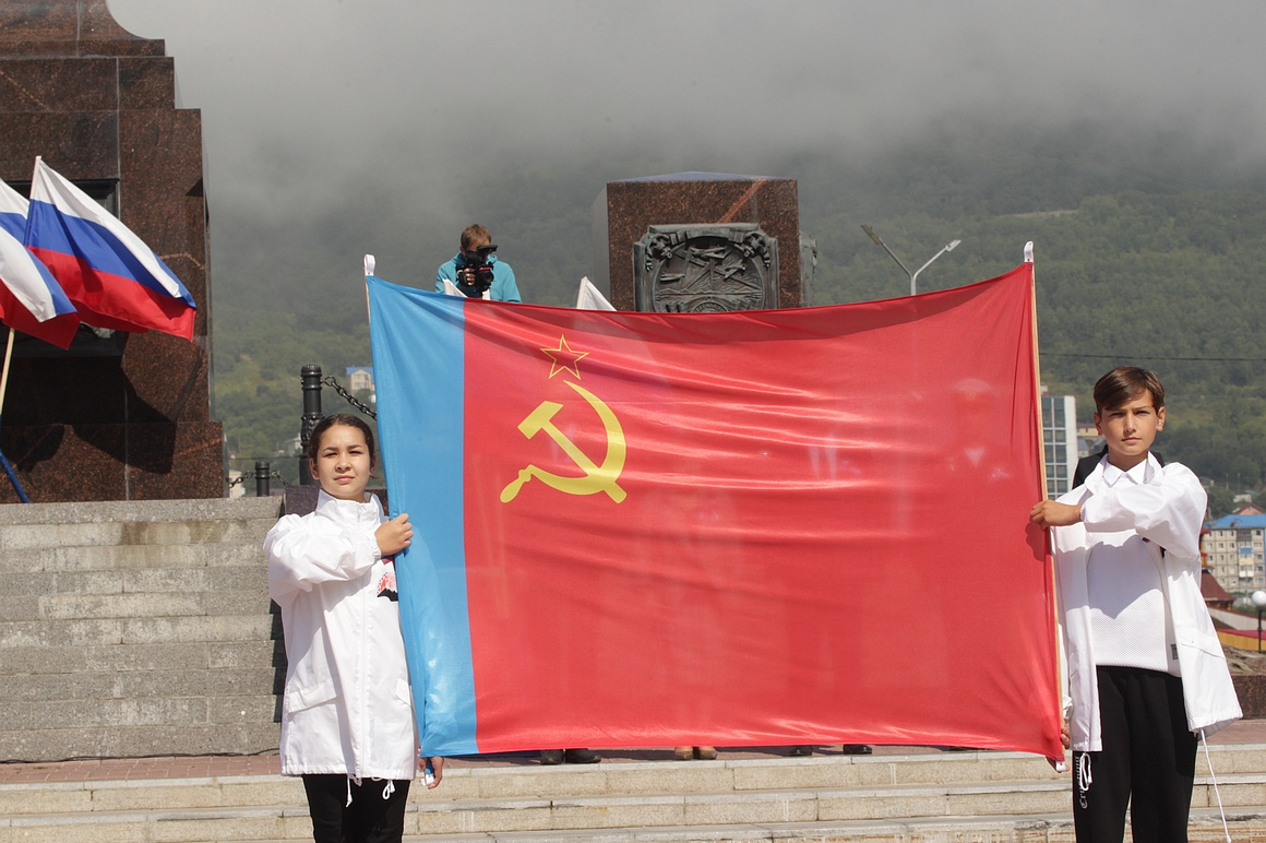 День флага отметили на Камчатке. Фоторепортаж. Фото: Виктор Гуменюк/ ИА "Камчатка". Фотография 42