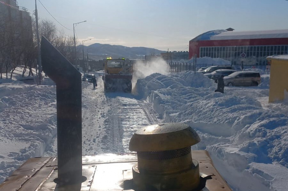 Петропавловск-Камчатский борется с последствиями циклона. ПКГО. Фотография 4