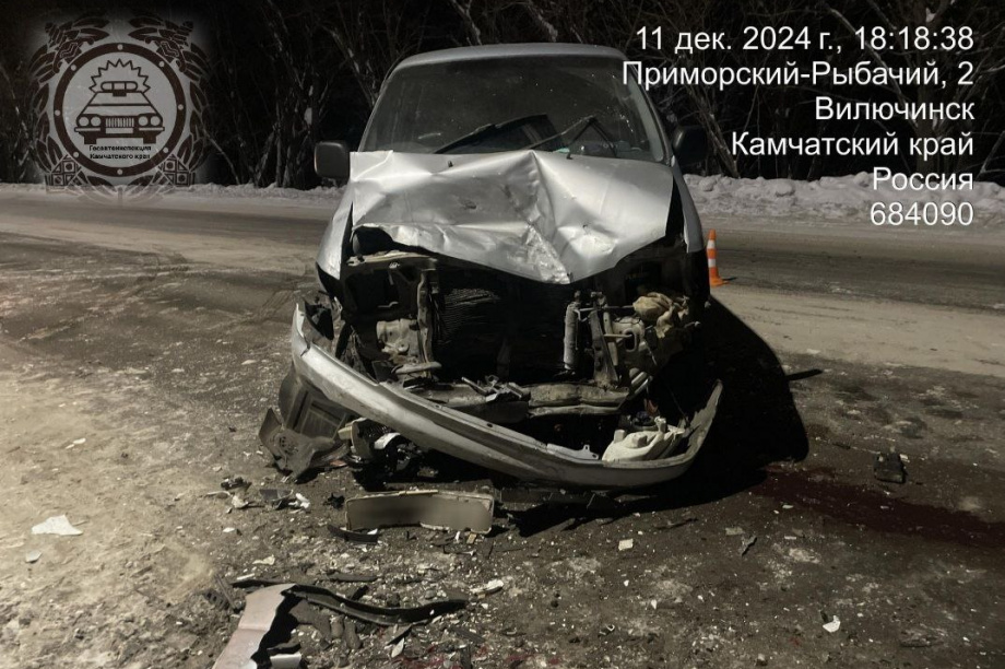 Четверо пострадали в жестком массовом ДТП на Камчатке. Фото: Госавтоинспекция Камчатского края