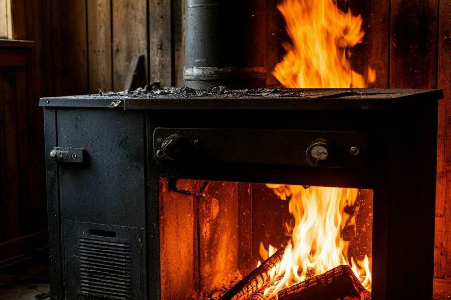 На Камчатке из-за неправильной топки в минувшем году сгорели 17 домов . Фото: ГУ МЧС России по Камчатскому краю, телеграм-канал