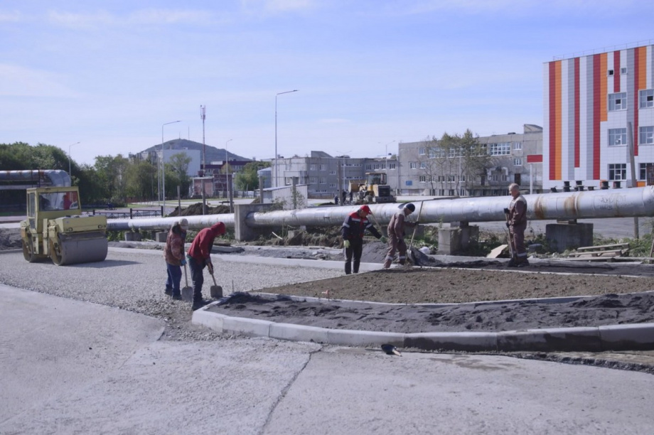 Благоустройство двора школы № 40 завершат на этой неделе в Петропавловске. Фото: kamgov.ru. Фотография 8