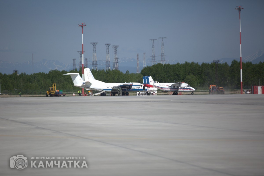 Новая взлётно-посадочная полоса на Камчатке начала принимать первые самолёты. Фото: ИА "Камчатка". Фотография 1