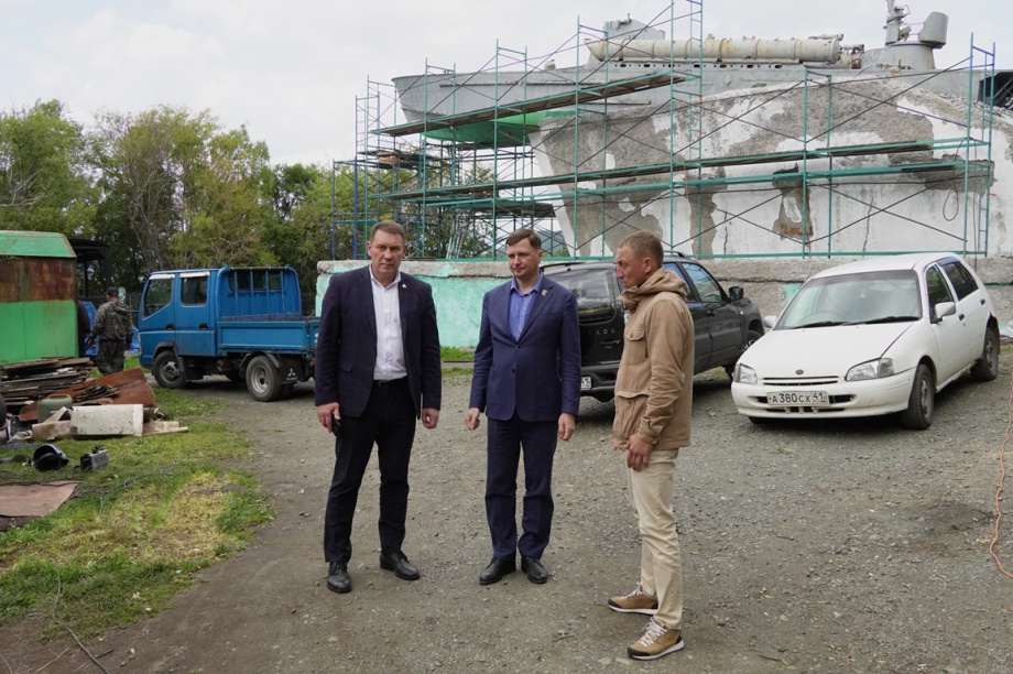 В Петропавловске-Камчатском начали реставрацию памятника «Торпедный катер». Фото: Администрация Петропавловск-Камчатского ГО. Фотография 7