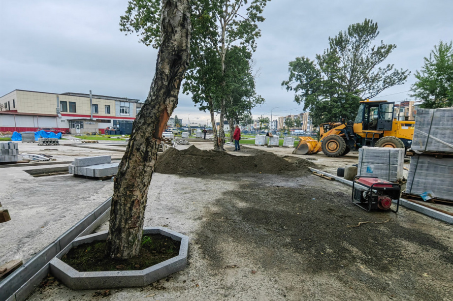 Строительство сквера на Войцешека в Петропавловске проинспектировала комиссия. Фото: Евгения Медведева. Фотография 11