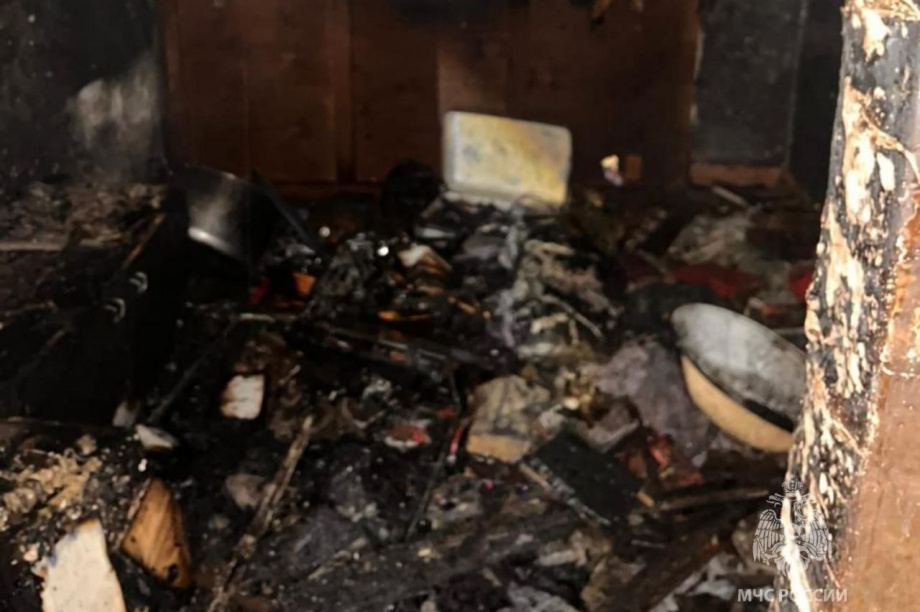 Пожар в частном доме на Камчатке унес жизни двоих людей. Фото: ГУ МЧС России по Камчатскому краю. Фотография 2