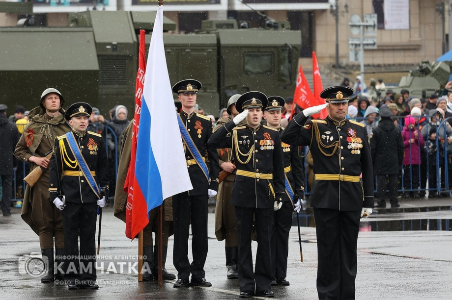 Первая репетиция военного парада в Петропавловске-Камчатском состоится сегодня. Фото: ИА "Камчатка"