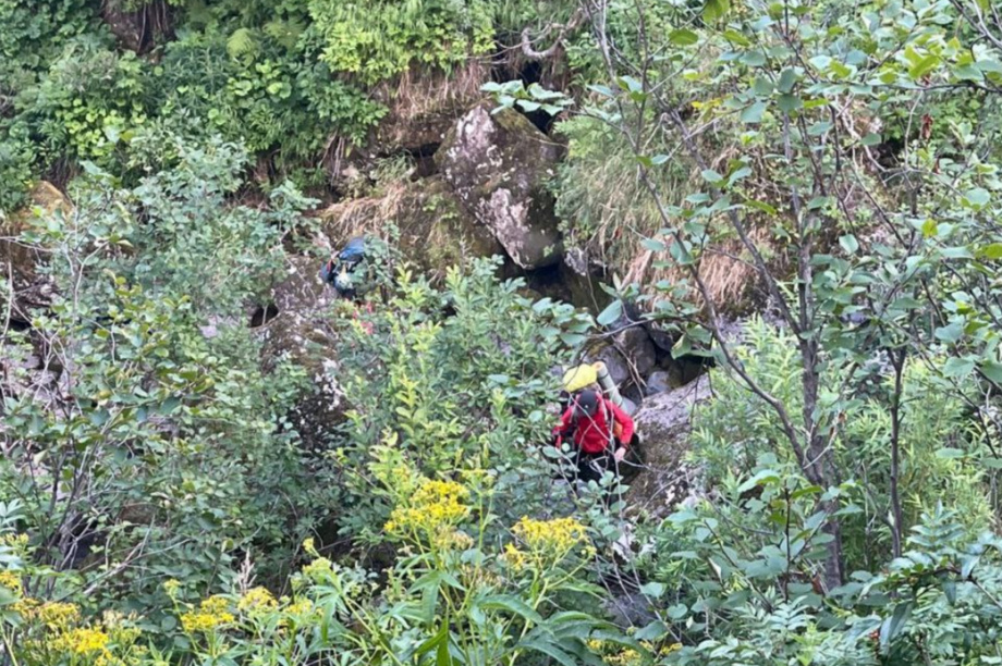 Три туриста на Камчатке застряли в каньоне у Ключевского вулкана. Фото: КГКУ "ЦОД" . Фотография 1
