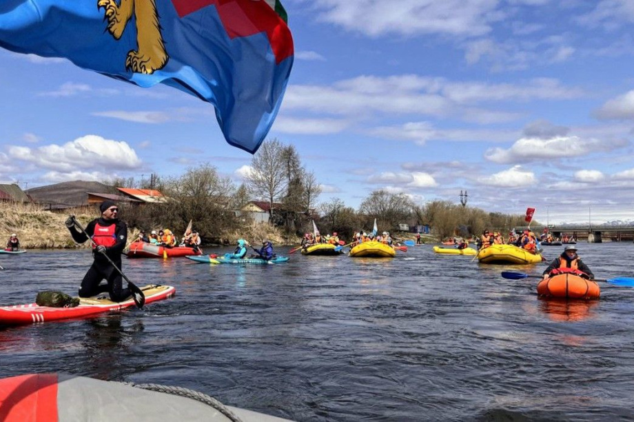 80-летие Великой Победы: «Сплав Победы» — дань памяти героям. Фото организаторов. Фотография 9