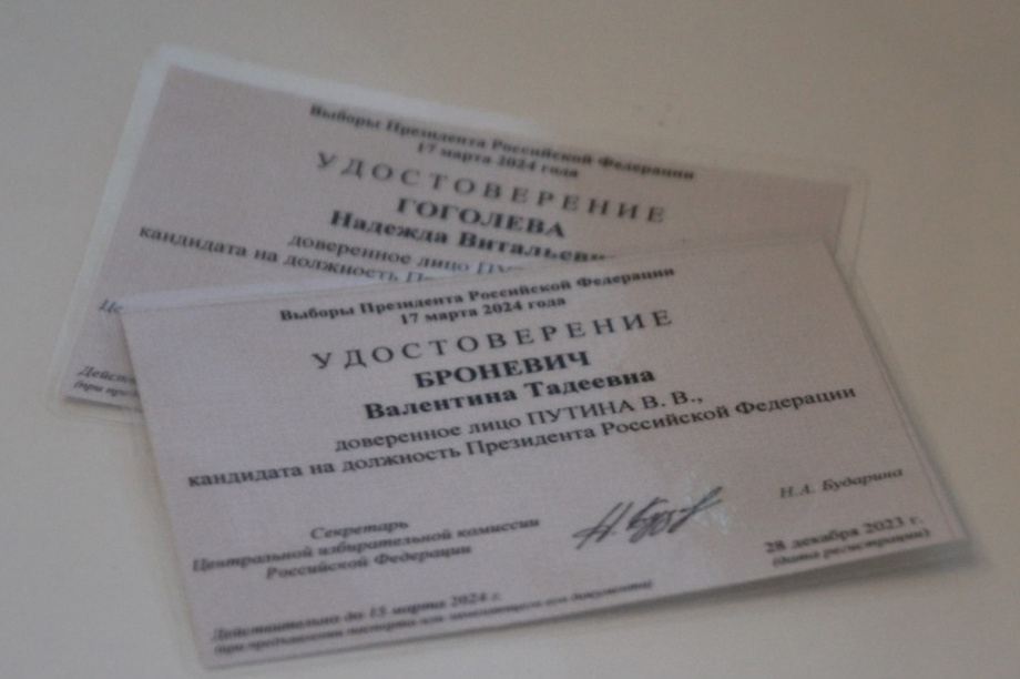 Доверенные лица кандидата в Президенты РФ Владимира Путина на Камчатке получили удостоверения. Фото: Избирательная комиссия Камчатского края. Фотография 4
