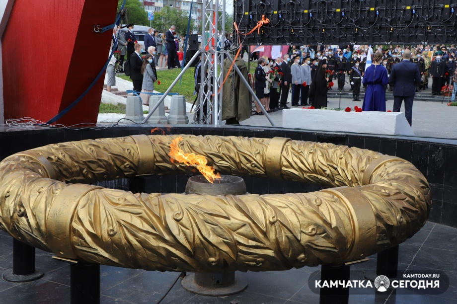 День памяти и скорби. Фото: Виктор Гуменюк / информационное агентство "Камчатка". Фотография 13