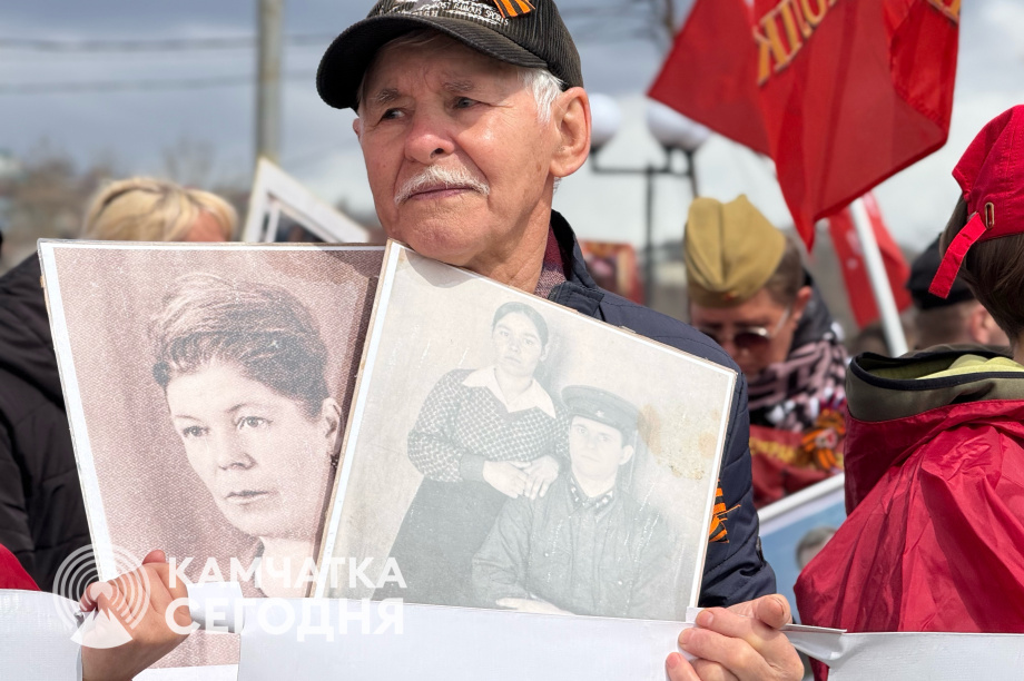 «Бессмертный полк» прошел по Петропавловску-Камчатскому. Фото: ИА "Камчатка". Фотография 46