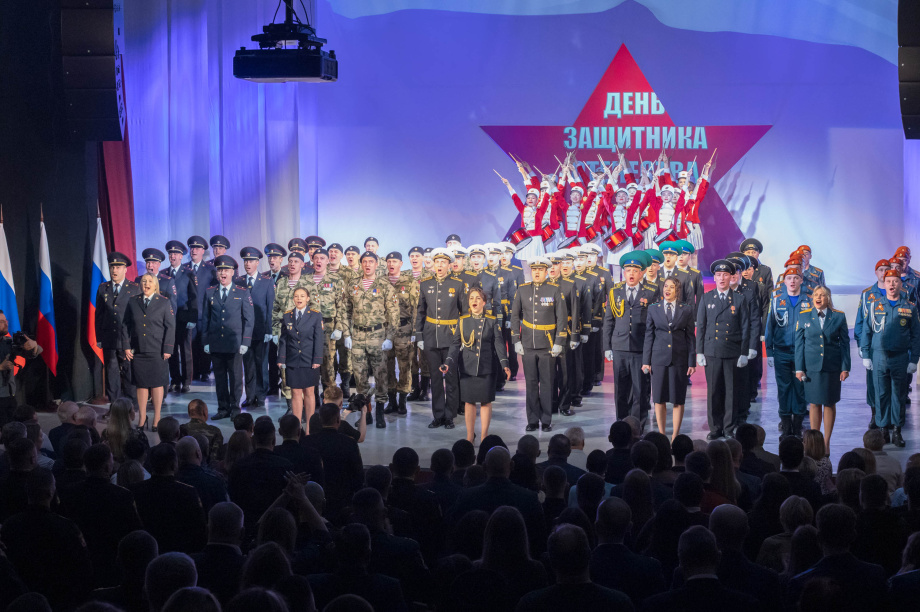 Торжественный вечер, посвящённый Дню защитника Отечества. Фото: «Камчатка Сегодня» \ Игорь Сафончик. Фотография 38