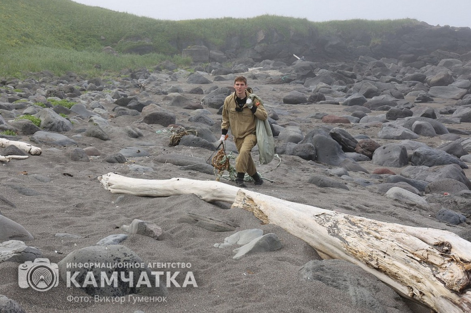 Заповедный берег юга Камчатки очистили от мусора. фото: Виктор Гуменюк. Фотография 47
