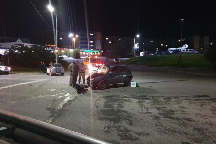 В Петропавловске пьяный водитель спровоцировал аварию, проехав на красный свет. Фото: пресс-служба краевой ГИБДД