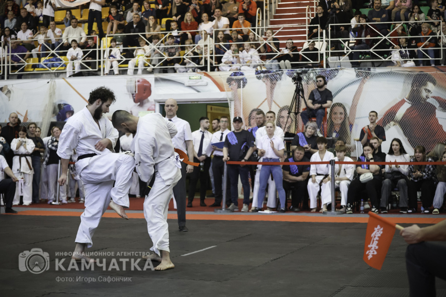 На Камчатке состоялся Чемпионат и первенство ДФО по каратэ-киокусинкай (фоторепортаж). Фото: «Камчатка Сегодня» \ Игорь Сафончик. Фотография 80