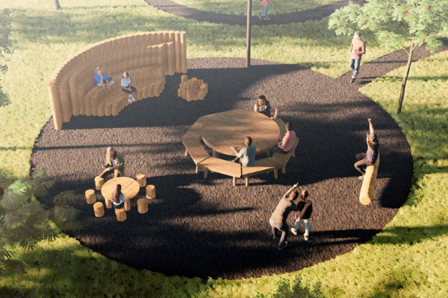 На Камчатке в парке на Дачной продолжат благоустройство. Изображение проекта с тг-канала Солодов. Камчатка. Фотография 1