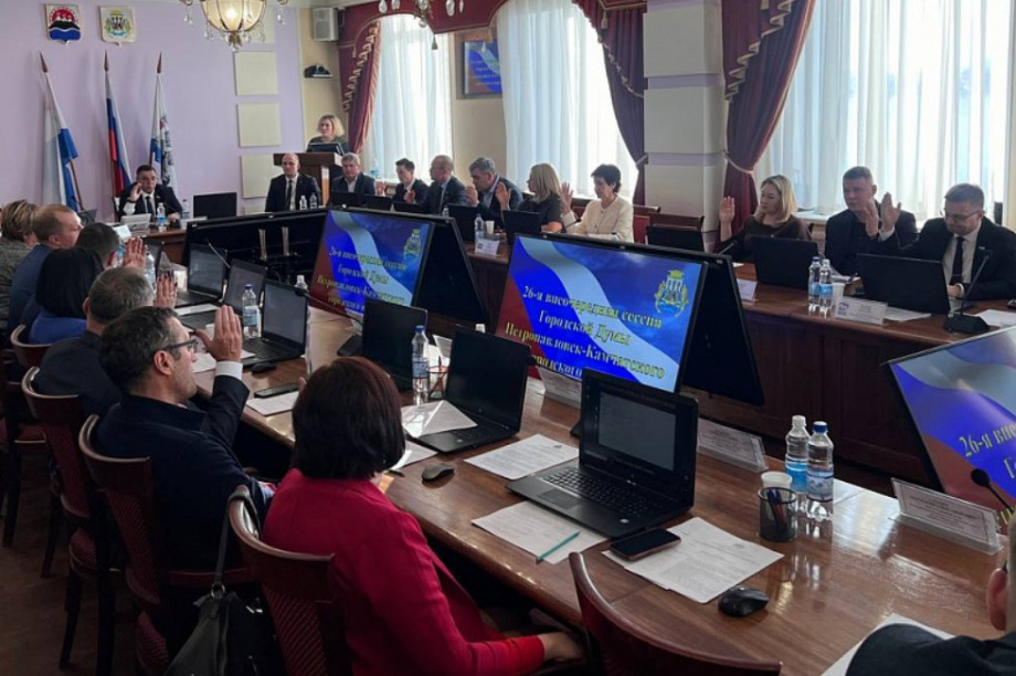 В Городской Думе Петропавловска-Камчатского прошла внеочередная сессия. Фото: Дума ПКГО