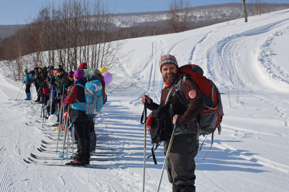 Лыжный поход в честь 8 Марта от турклуба «Медведь». Фото: «Камчатка Сегодня» \ Игорь Сафончик. Фотография 2