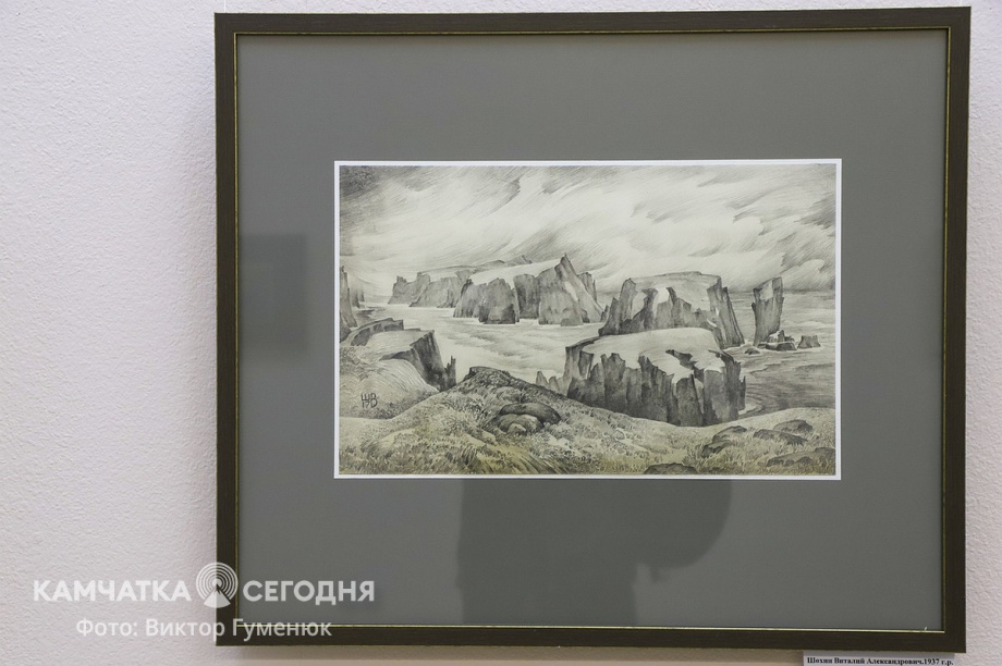 Открытие персональной юбилейной выставки Виталия Шохина «Мой вернисаж» на Камчатке. Фоторепортаж. Фото: Виктор Гуменюк\ИА "Камчатка". Фотография 4