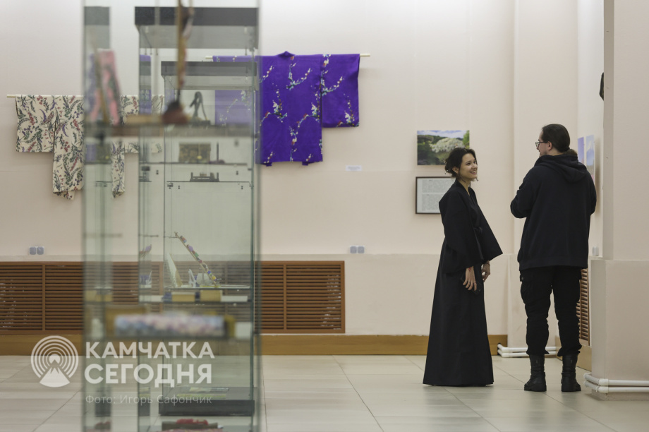 В Камчатском художественном музее открылась выставка о Японии. Фото: «Камчатка Сегодня»/Игорь Сафончик. Фотография 7
