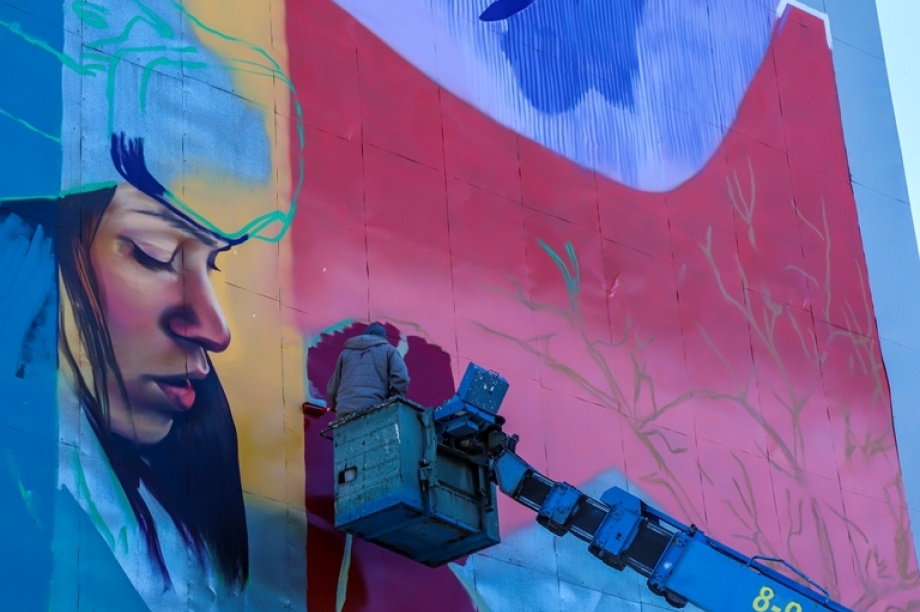 Голосование за лучшие граффити начнётся 13 сентября в Петропавловске. Фото: Виктор Гуменюк / информационное агентство "Камчатка". Фотография 6