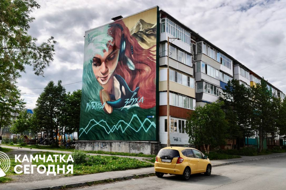 Первые четыре мурала появились в Петропавловске-Камчатском. Фото: ИА "Камчатка". Фотография 7