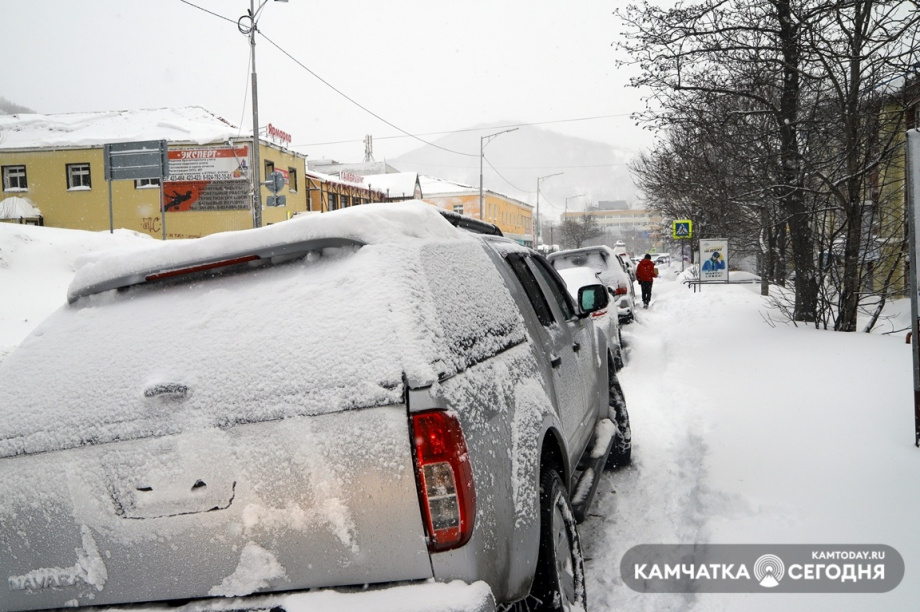 Циклон не нарушил транспортное сообщение в Петропавловске. Фото: Виктор Гуменюк. Фотография 2