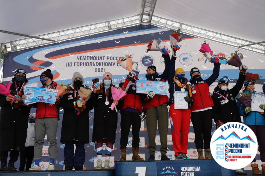 Камчатские горнолыжники победили в командном зачёте чемпионата России. Фото: Виктор Гуменюк. Фотография 8