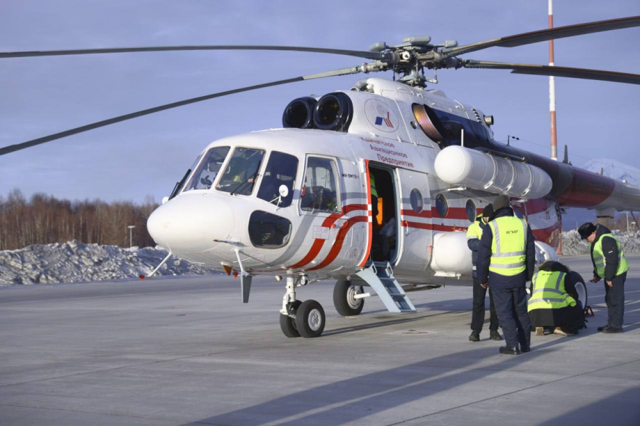 Новый пассажирский Ми-8 встретили 10 февраля на Камчатке. фото: kamgov.ru. Фотография 3
