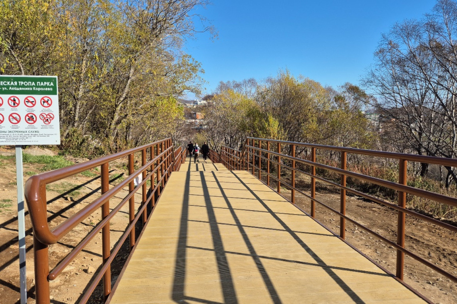 В Петропавловске-Камчатском открылась новая пешеходная тропа через лесной массив. Фото: администрация Петропавловск-Камчатского городского округа