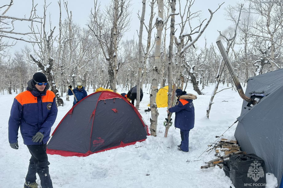 Спасатели МЧС водрузили флаг на вершине Ключевской Сопки на Камчатке. Фото: ГУ МЧС России по Камчатскому краю. Фотография 8