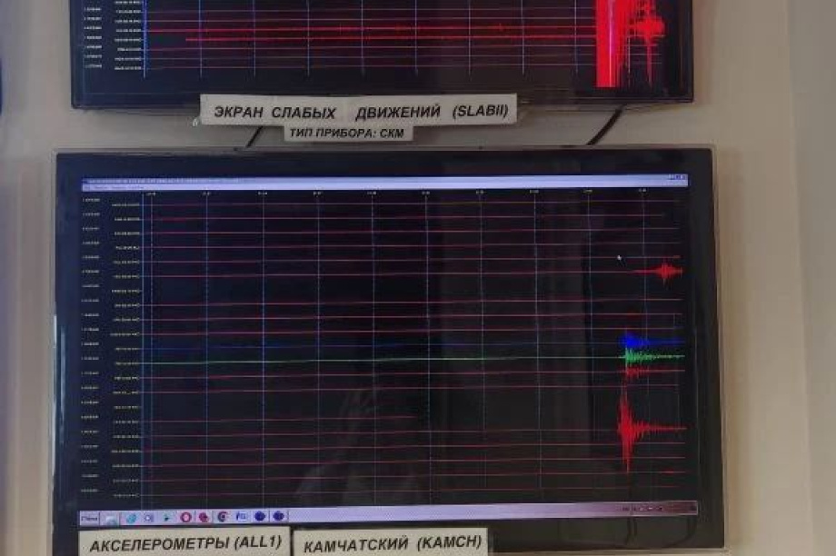 Ощутимое землетрясение магнитудой 6,3 зафиксировано у берегов Камчатки . Фото: Камчатский филиал ФИЦ Единой геофизической службы РАН