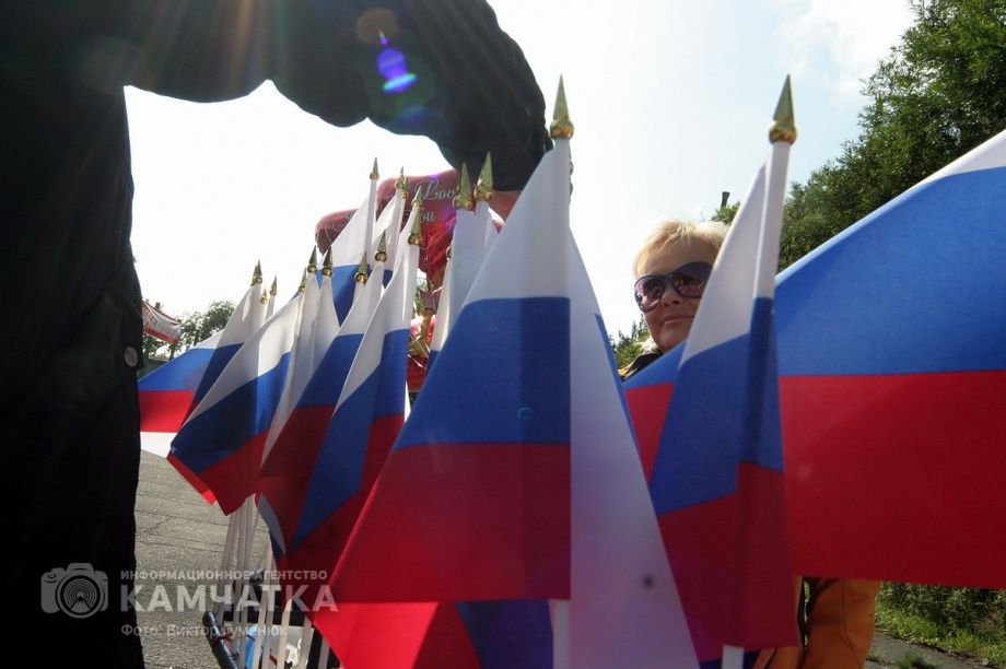 День Государственного флага России отмечает сегодня Камчатка. Фото: Виктор Гуменюк. Фотография 15