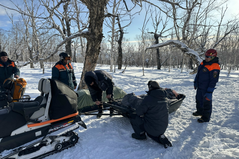 Спасатели МЧС водрузили флаг на вершине Ключевской Сопки на Камчатке. Фото: ГУ МЧС России по Камчатскому краю. Фотография 10