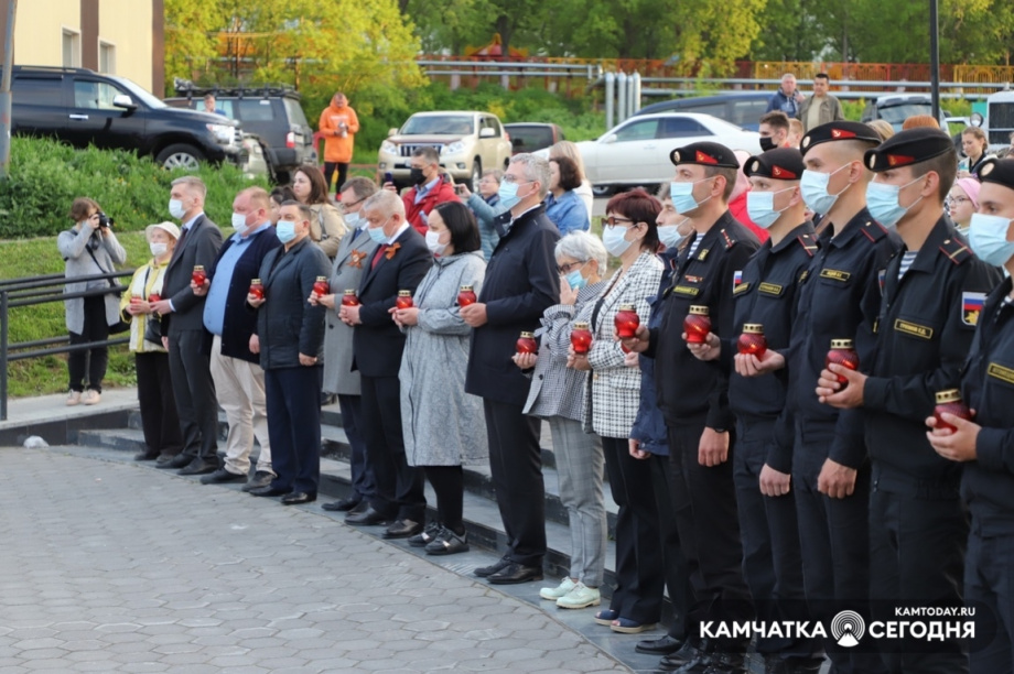 Всероссийская минута молчания. Фото: Виктор Гуменюк / информационное агентство "Камчатка". Фотография 2