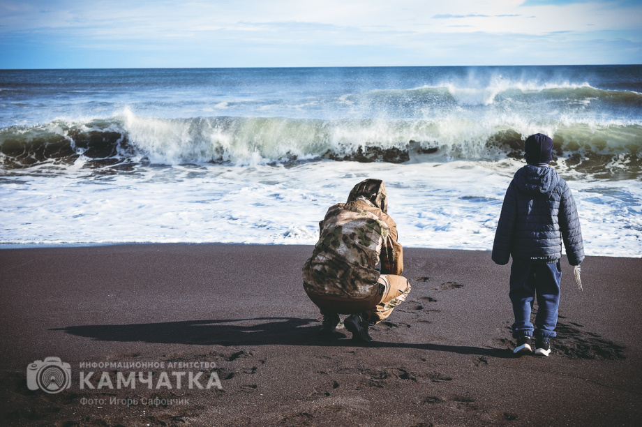 Осенний Тихий океан поразил горожан буйством стихии (фоторепортаж). Фото: «Камчатка Сегодня» \ Игорь Сафончик. Фотография 5