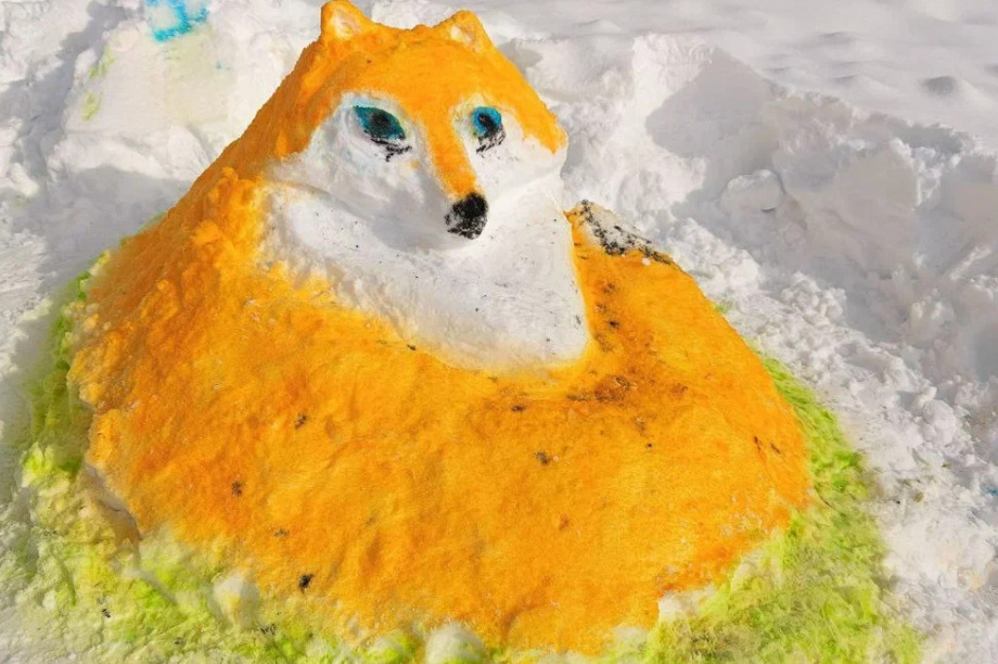 Жители Камчатки создали снежные скульптуры обитателей  местных заповедников. Фото: пресс-служба Кроноцкого заповедника. Фотография 14