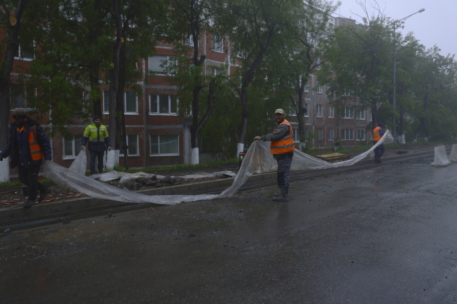 Ремонт Космического проезда в Петропавловске обещают завершить до конца лета. Фото: Олеся Сурина, kamgov.ru. Фотография 5