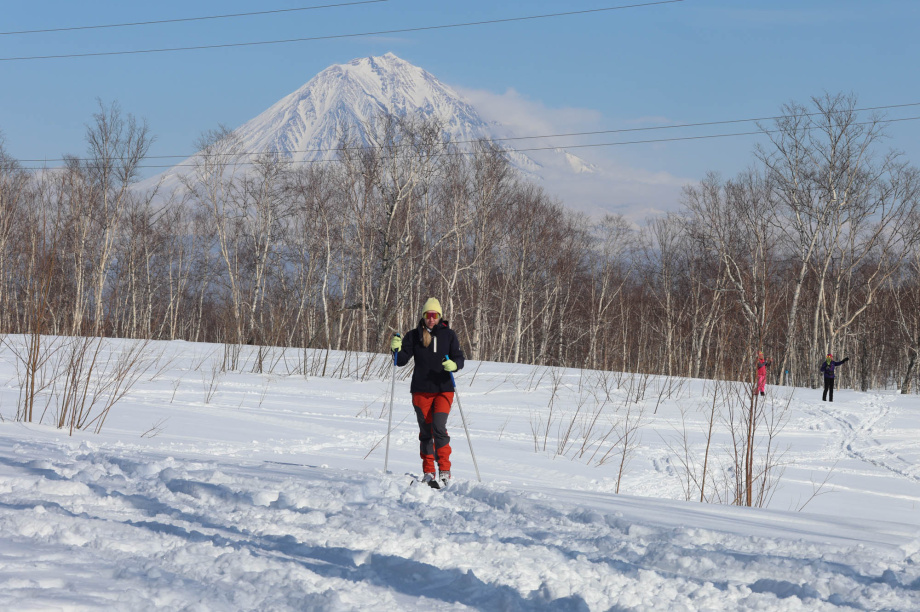Лыжный поход в честь 8 Марта от турклуба «Медведь». Фото: «Камчатка Сегодня» \ Игорь Сафончик. Фотография 39