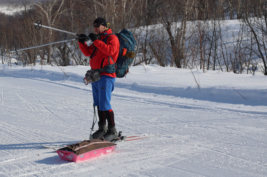 Лыжный поход в честь 8 Марта от турклуба «Медведь». Фото: «Камчатка Сегодня» \ Игорь Сафончик. Фотография 4